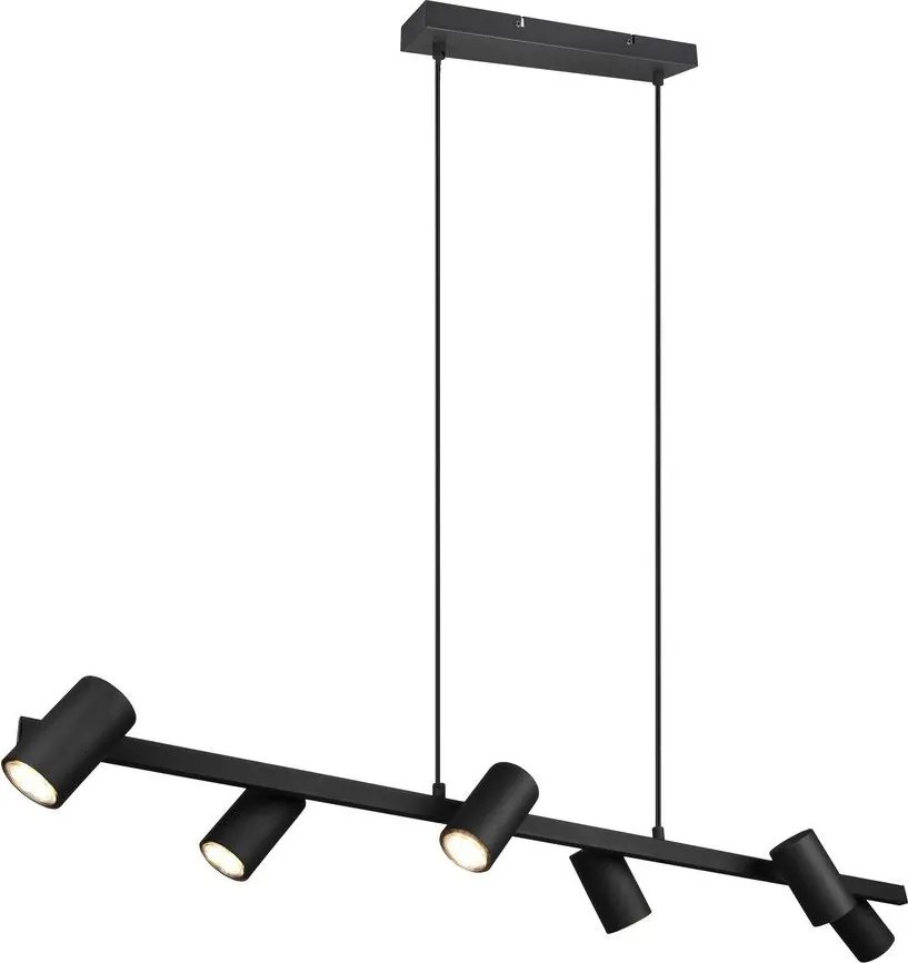 TRIO 302400632 MARLEY Többágú Függesztett Lámpa Fekete GU10 IP20