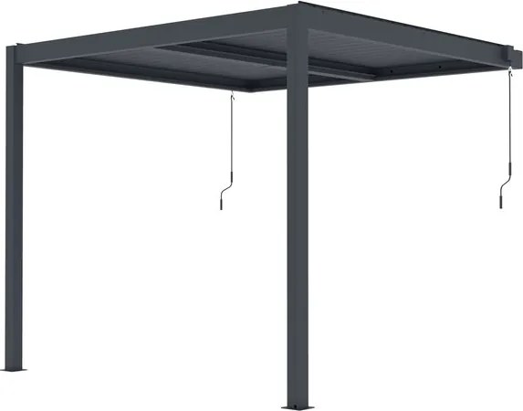 G21 Trenton 3x3 m bioklimatikus pergola, antracit alumínium