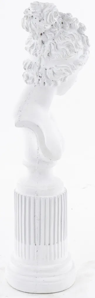 Szobor Dekorfigura Dekoratív cement Fehér 36x11x9cm