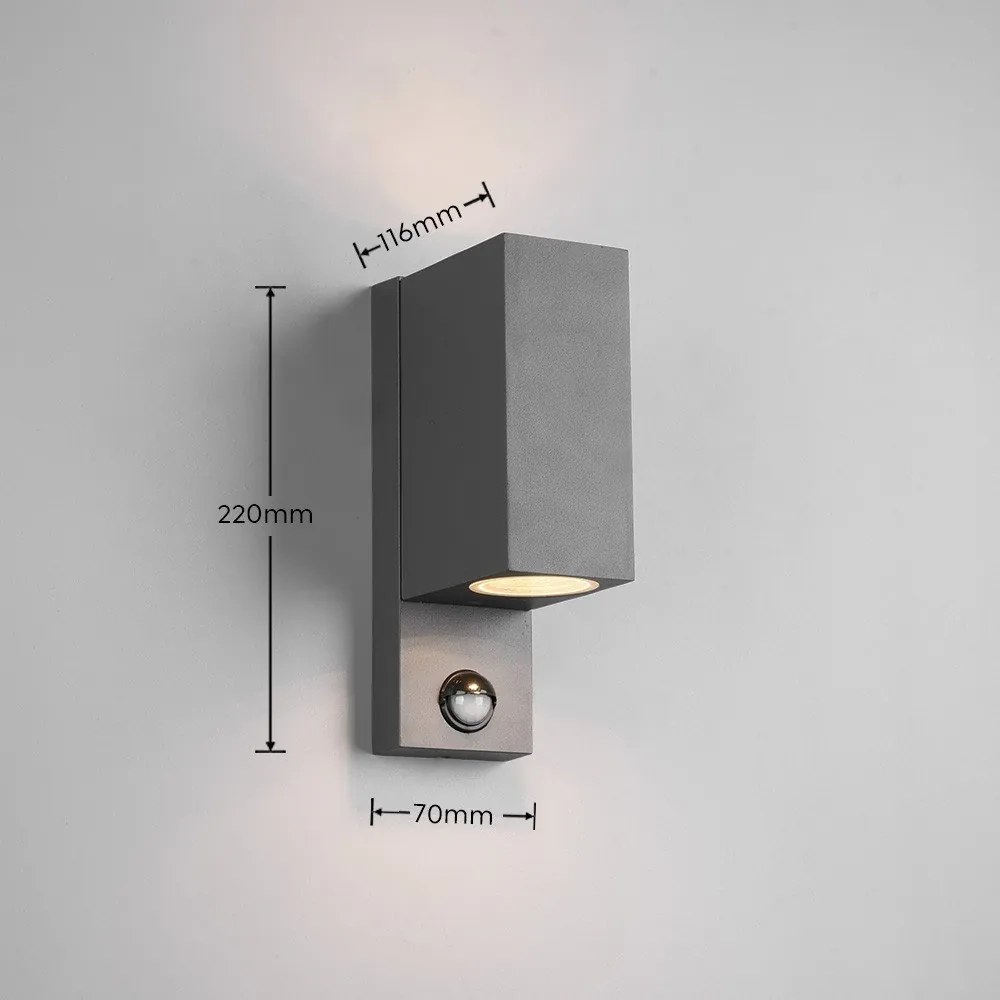 Fali kültéri lámpa (magasság 22 cm) Roya – Trio