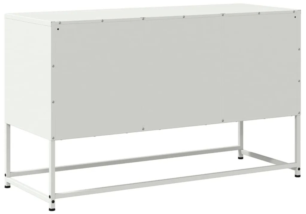 fehér acél TV-szekrény 100,5x39x60,5 cm