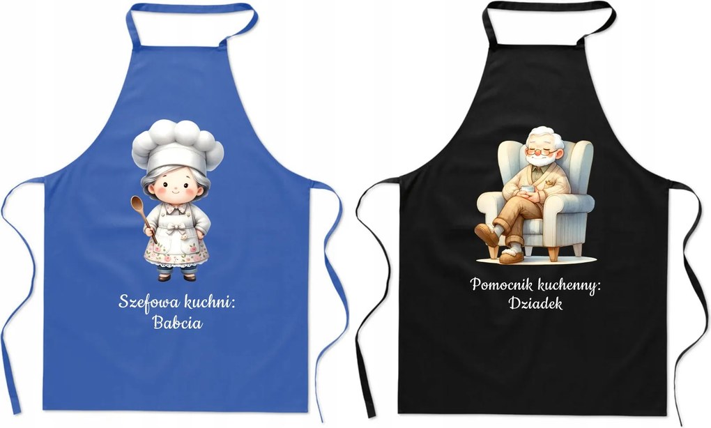 Konyhai kötény Ajándék Konyhafőnök Nagymama Segéd Nagypapa