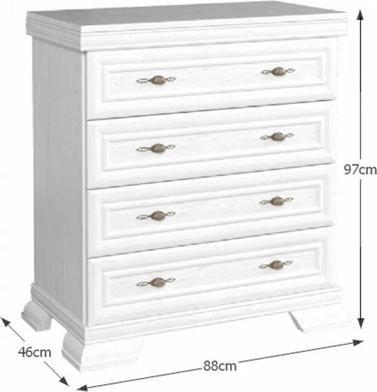 Komód KK2, sosna andersen, KORA