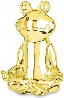 Arany Színű Kerámia Jóga Béka Dekoráció Meditáló Dísz