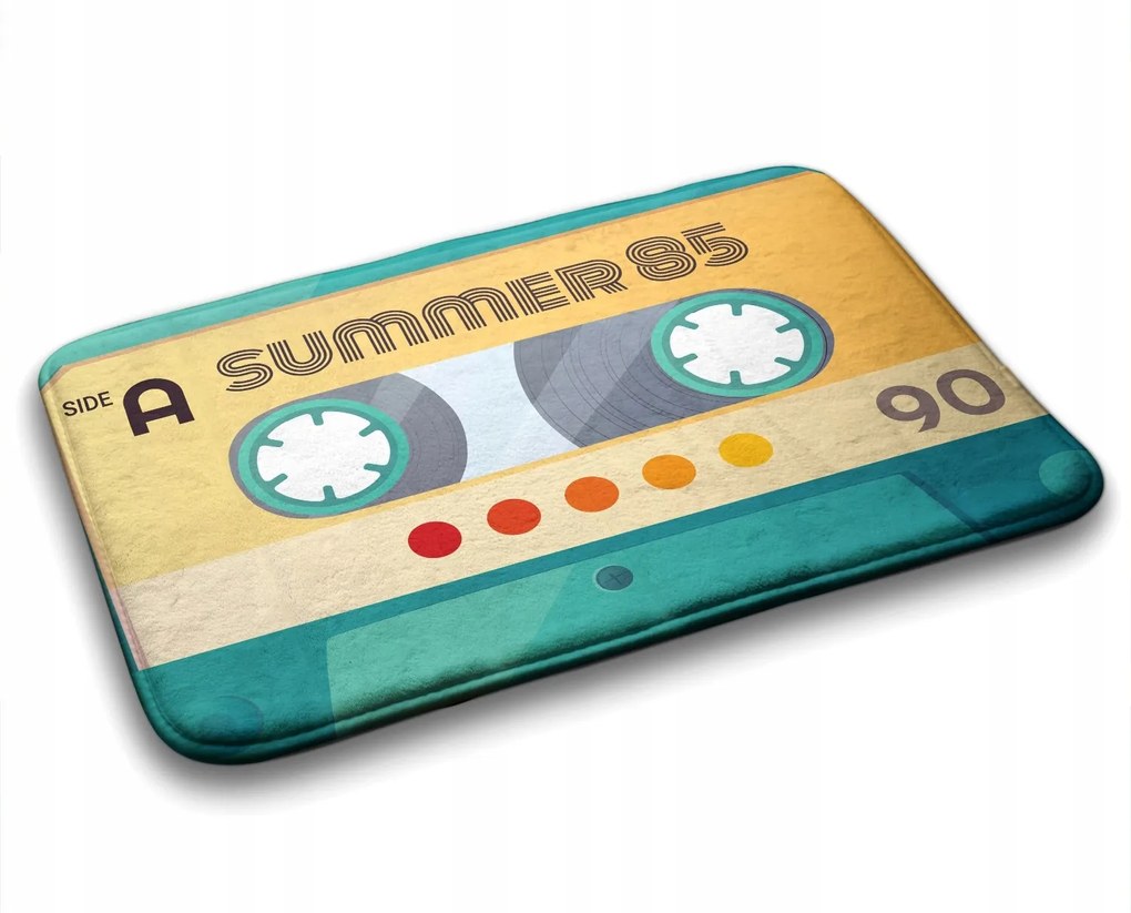 Puha fürdőszobaszőnyeg Retro kazetta 90x60 cm