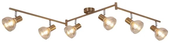 Rabalux 5553 - Spotlámpa HOLLY 6xE14/40W/230V arany