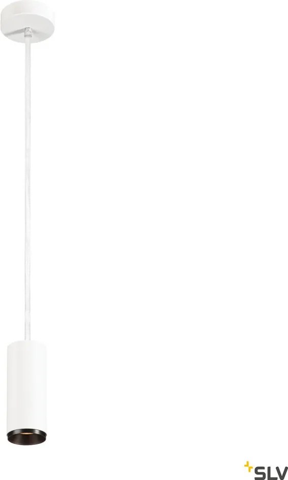 SLV 1004439 NUMINOS PD DALI S Hengeres Függesztett Lámpa Fehér, Fekete LED IP20