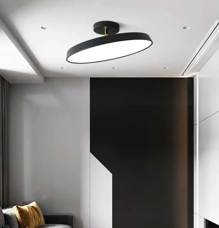 Toolight Szerszámlámpa - Mennyezeti lámpa 50 cm 5xE27 60W APP860-C, fekete-arany, OSW-08956