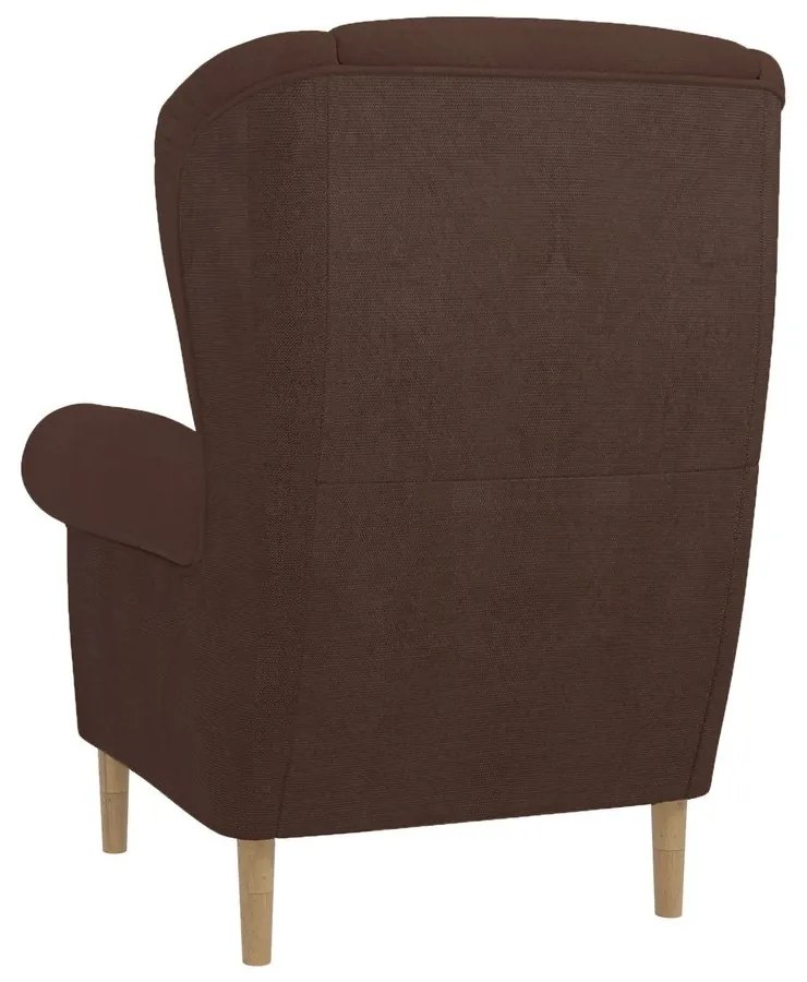 Sötétbarna füles fotel Swan – Ropez