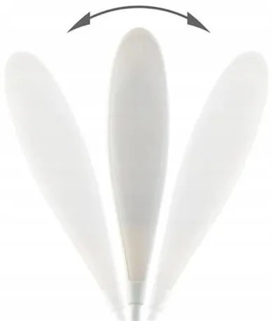 Állítható, akkumulátoros asztali lámpa, 18 LED, fehér (5013)