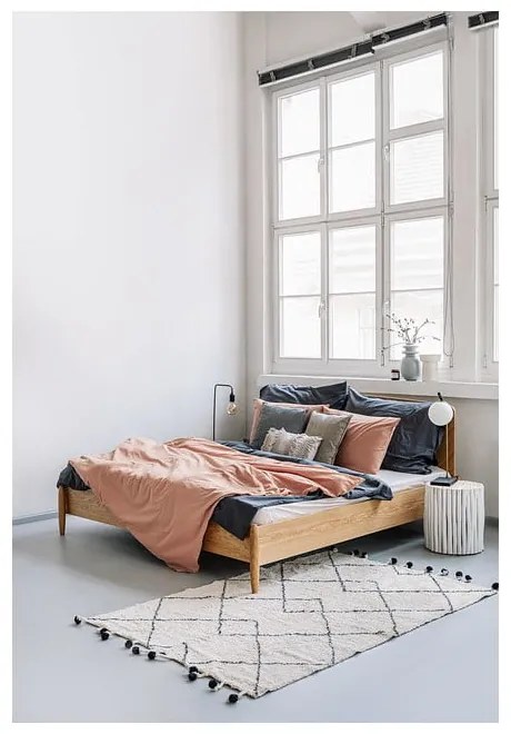 Farsta Herringbone kétszemélyes ágy, 140 x 200 cm - Woodman