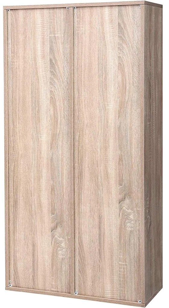 8 kockás tároló könyvespolc, szabadon álló könyvespolc, tölgy