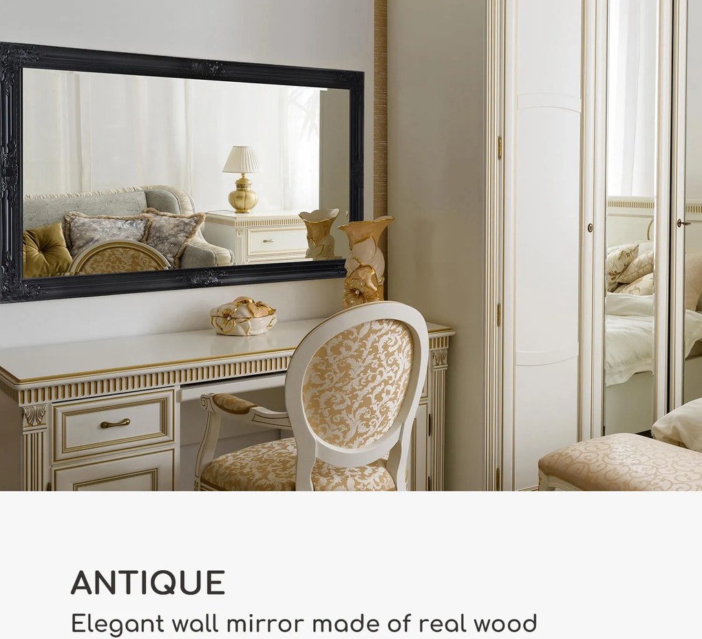 Casa Chic Wembley Fali tükör valódi fából Téglalap alakú 140 x 75 cm