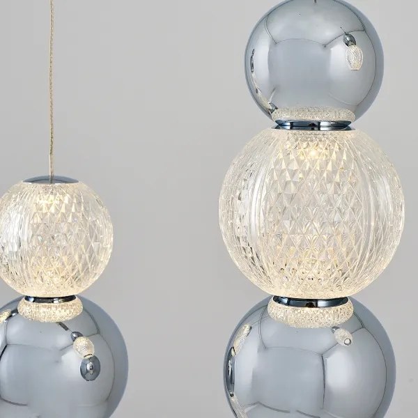 LED csillár kábelen CREMONA LED/27W/230V 3000K matt króm