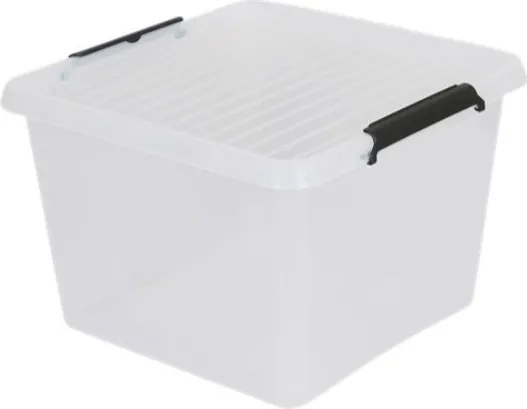 Tároló doboz fedél 32 liter átlátszó Holly