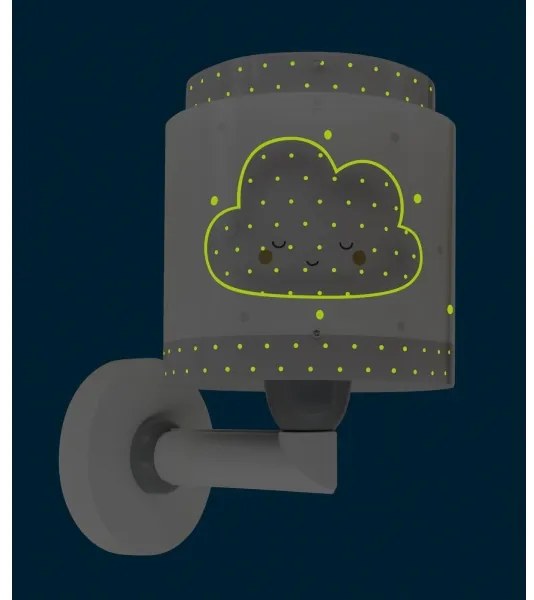 Dalber 76019E - Gyerek fali lámpa BABY DREAMS 1xE27/15W/230V szürke