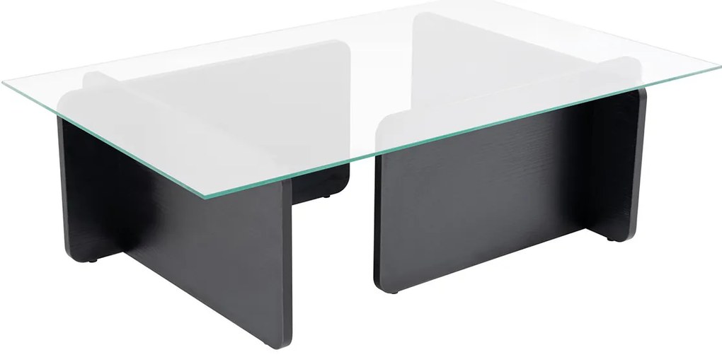Flavio Wooden Black konferenciaasztal