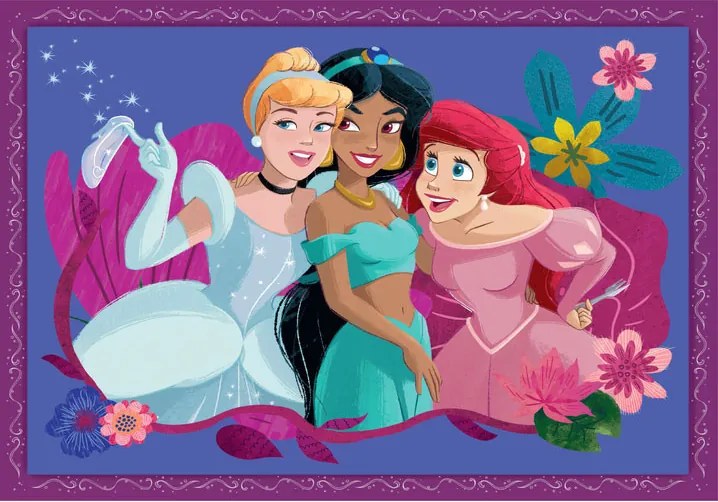 Disney Hercegnők Whimsical 4 az 1-ben puzzle Clementoni