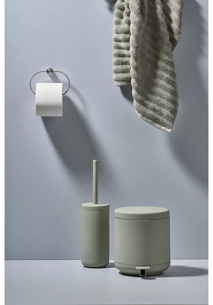 Eucalyptus szürkészöld agyagkerámia WC-kefe - Zone