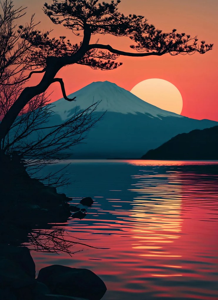 Poszter 40x55cm Hegy este