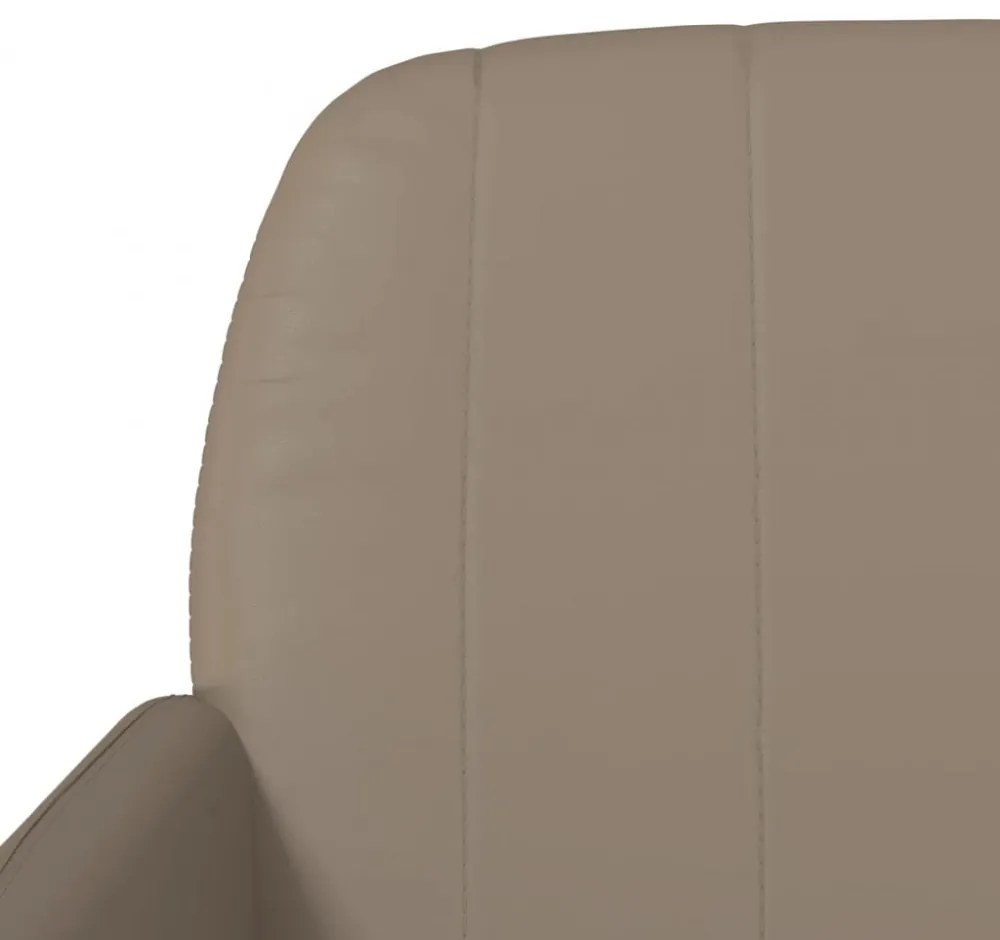 kávészínű műbőr pad 107 x 80 x 81 cm