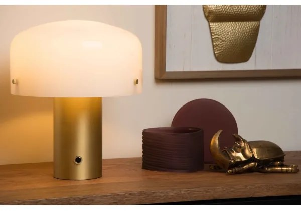 Lucide 05539/01/02 - Dimmelhető asztali lámpa TIMON 1xE27/25W/230V átm. 27 cm