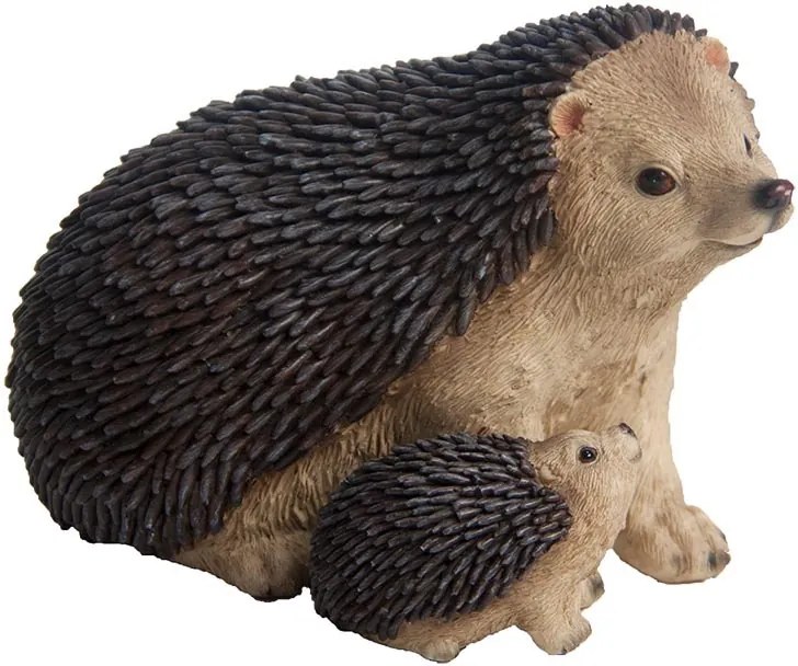 Süni szobor kis sünivel