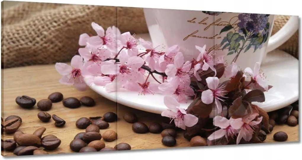 Vászonkép 180x90 Cseresznyevirágos csésze