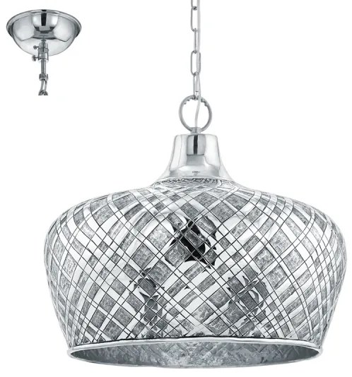 Eglo 49677 - Mennyezeti függesztékes lámpa SALTASH 1xE27/60W