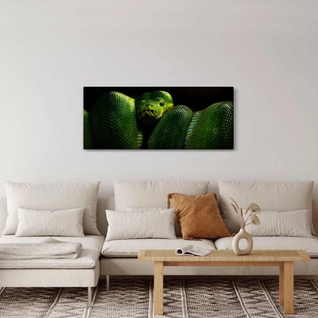 Kép - Zöld kígyó (120x50 cm)