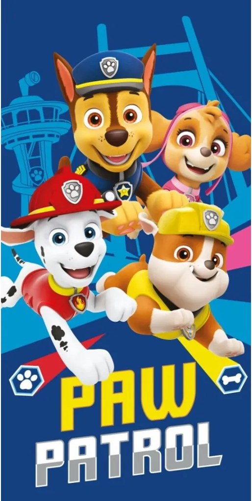 Mancs Őrjárat Rescue Crew fürdőlepedő, strand törölköző 70x140cm