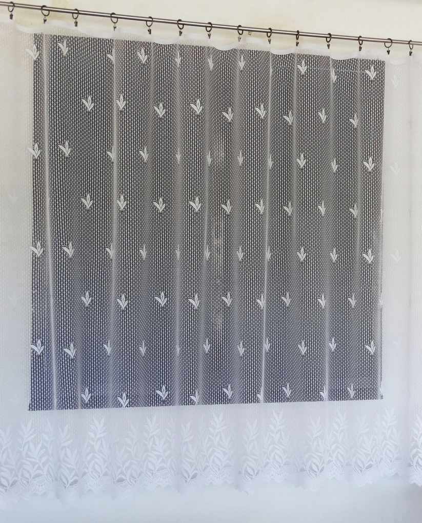 Mg Függöny jacquard Vastag 75/100 Fehér 350X180 got M