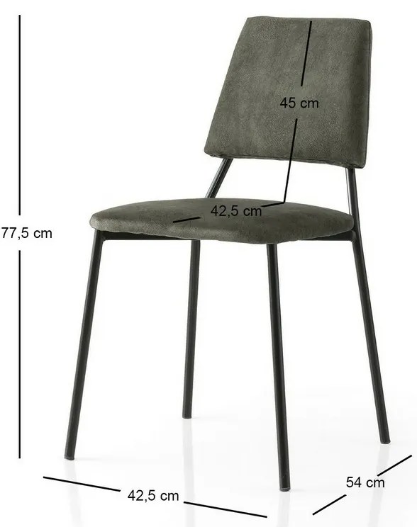 Lima Anthracite and Black étkezőszékek, 2 db
