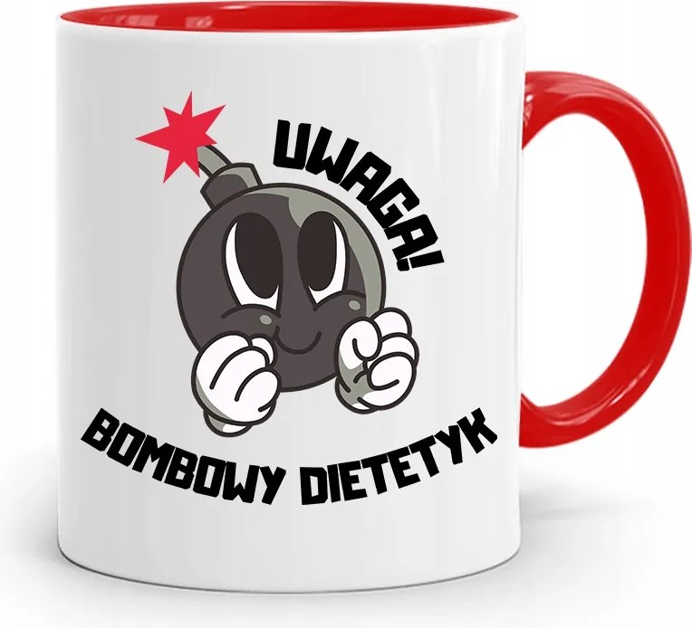 Dietetikusoknak Dietetikus Bögre Piros Ajándék fényképes nyomtatással