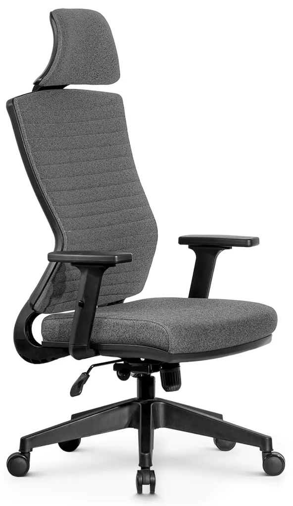 Ello ergonomikus szövet irodai forgószék deréktámasszal, fejtámasszal