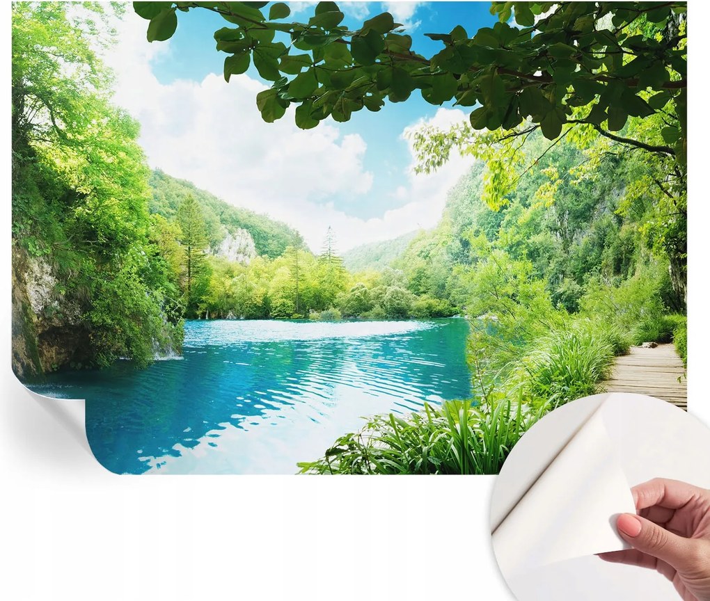 Dekoratív öntapadós fotótapéta Hálószobába Természetes oázis 208x146 cm