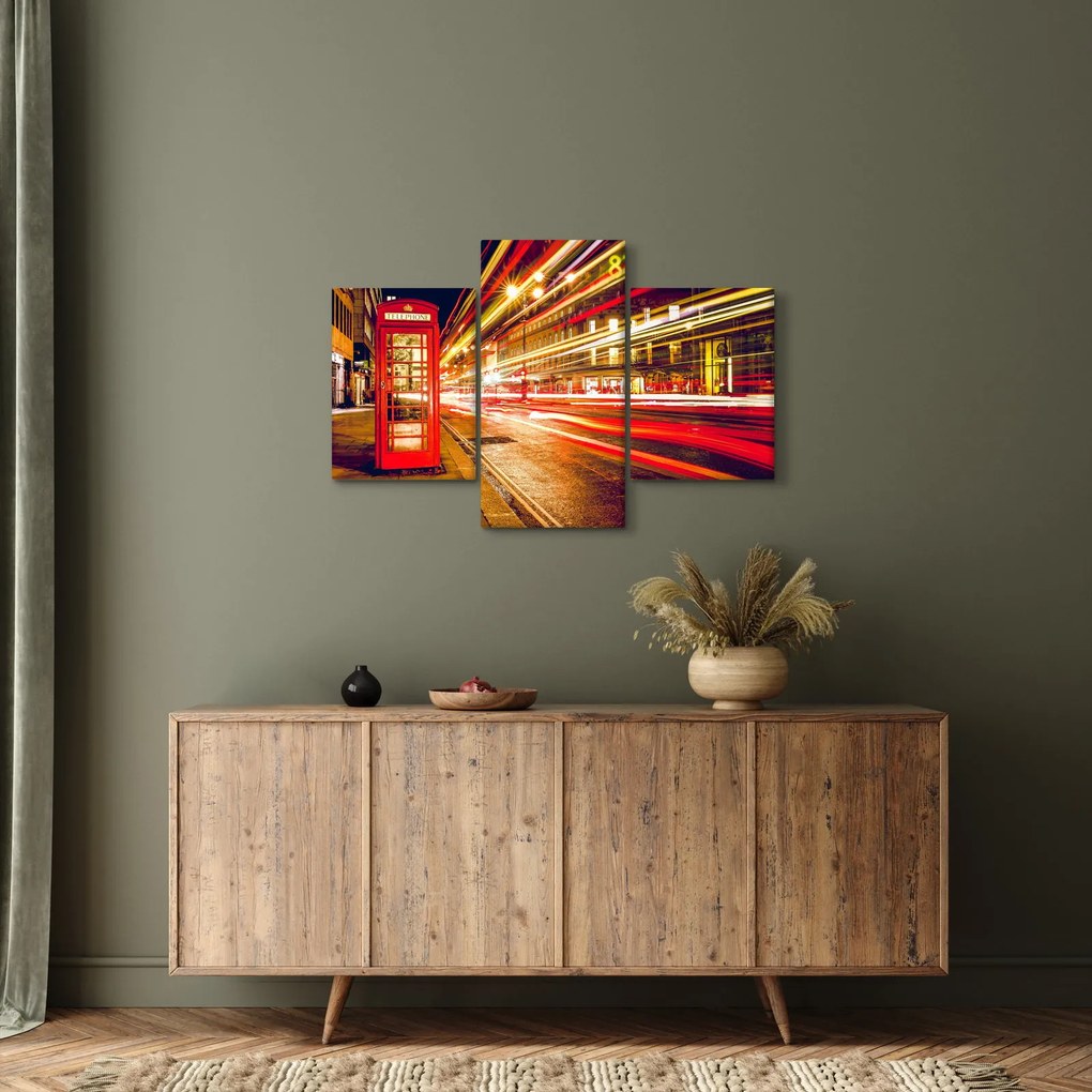 Piros londoni telefonfülke képe (90x60 cm)