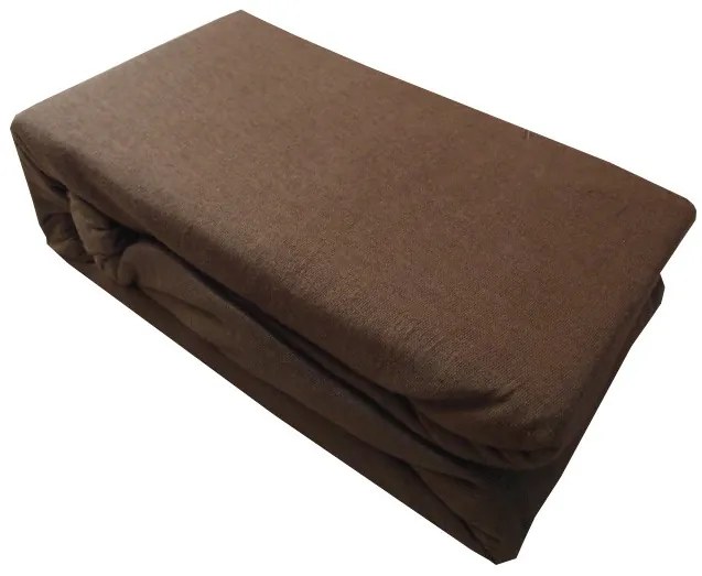 Letisa Pamut Gumis Lepedő 200x220 cm Barna