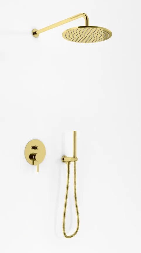 Falsík alatti zuhanyszett Kohlman Axel Brushed Gold QW210AGDBR30