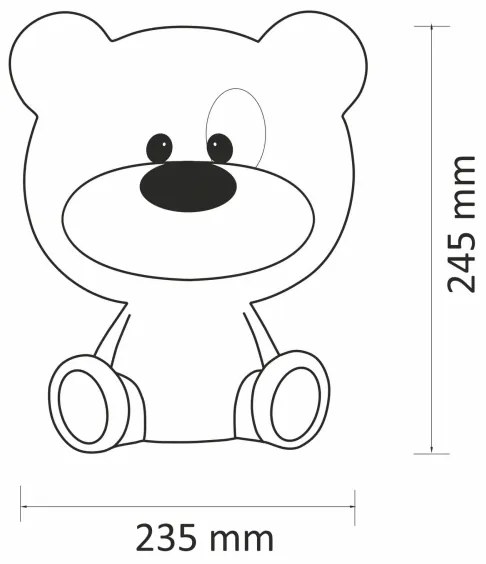 LED Dimmelhető gyermek érintős lámpa BIBI LED/2,5W/3,7V 1200 mAh