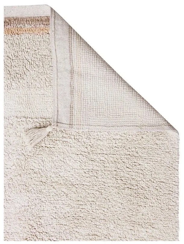 Krémszínű mosható kézi szövésű pamut szőnyeg 170x240 cm Bloom Natural – Lorena Canals