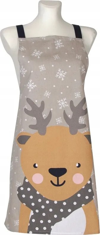 Karácsonyi konyhai kötény rénszarvas motívummal Karácsony