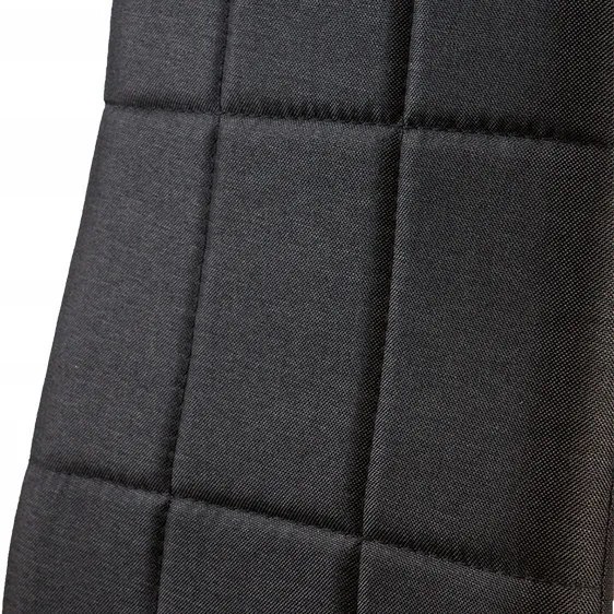 4 db-os magas háttámlájú fekete szövet étkezőszék