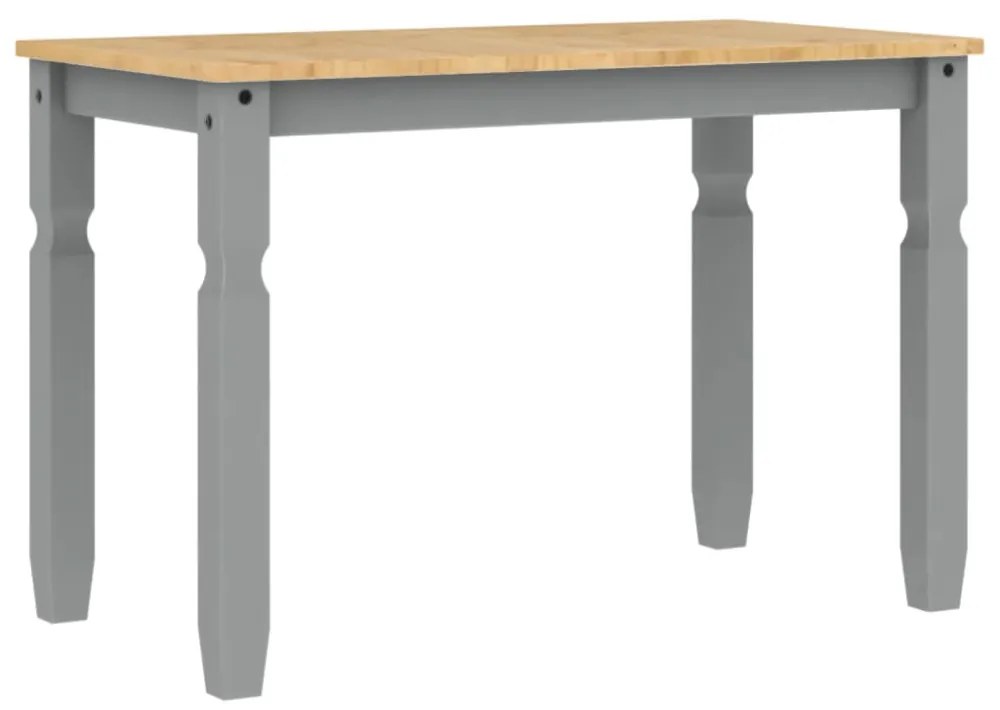 Corona szürke tömör fenyőfa ebédlőasztal 112 x 60 x 75 cm
