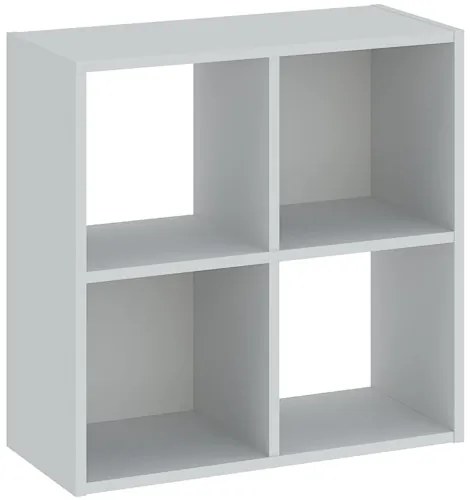 Könyvespolc 4 Rekeszes Fehér Színben CATCHY 61,5 cm