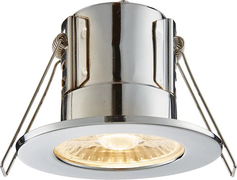 ENDON 74031 SHIELDECO Fürdőszobai Beépíthető Lámpa Króm, Átlátszó LED IP20