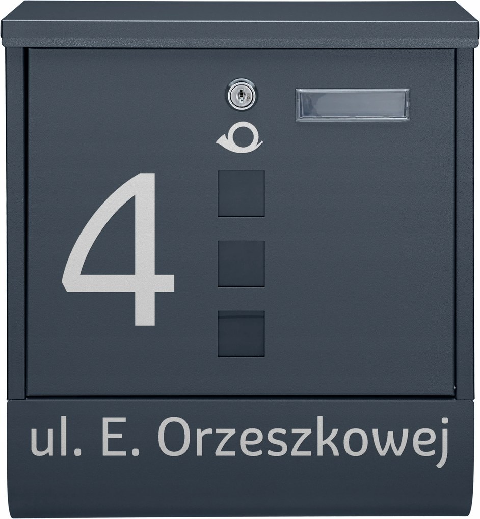 Antracit Postaláda Tubus Minta És Felirat