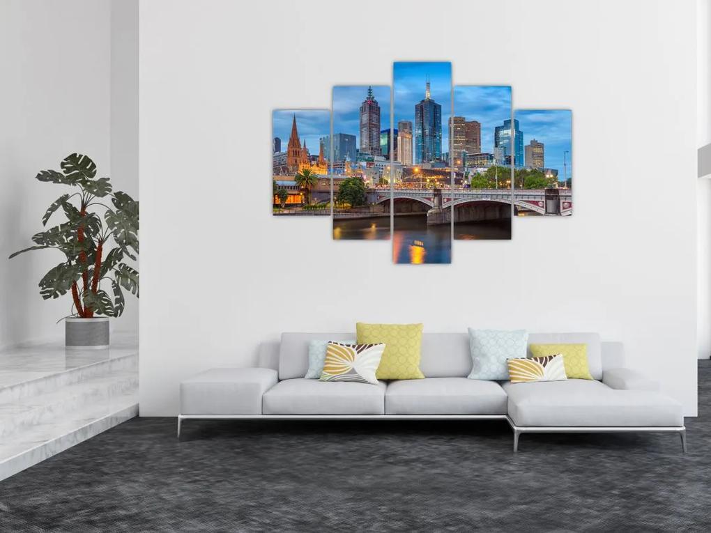 Melbourne város képe (150x105 cm)