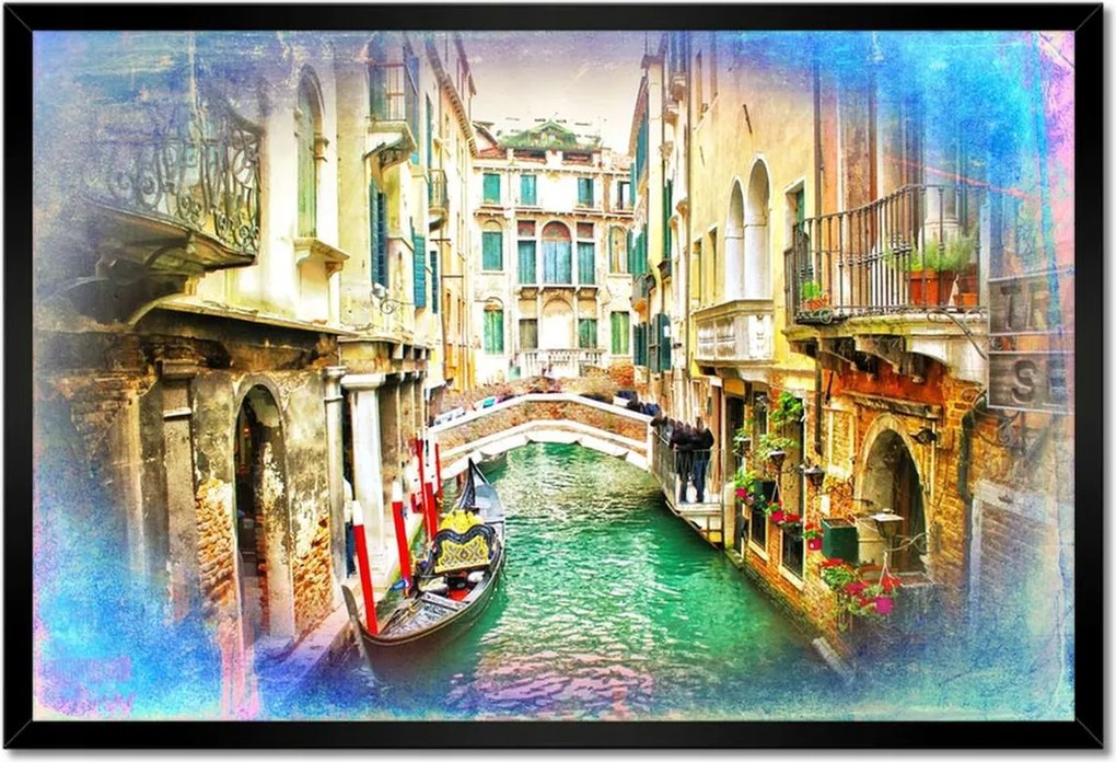 Poszterek keretben 60x40 Szerelmes nyaralás Velence