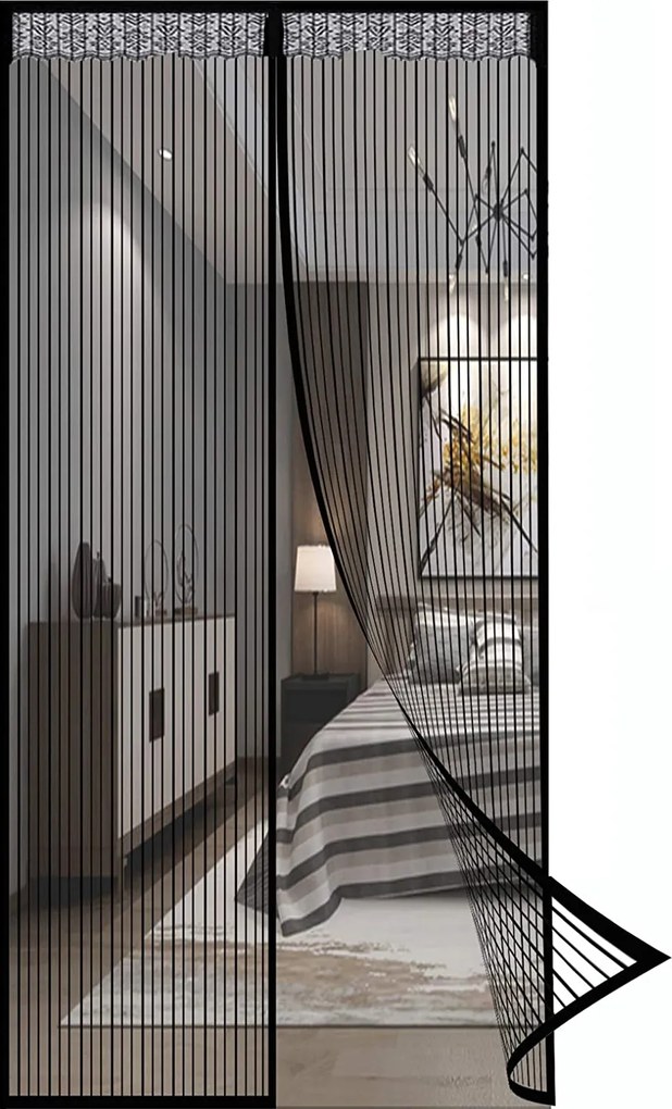 Szúnyogháló ajtómágnesekkel 100 cm x 210 cm